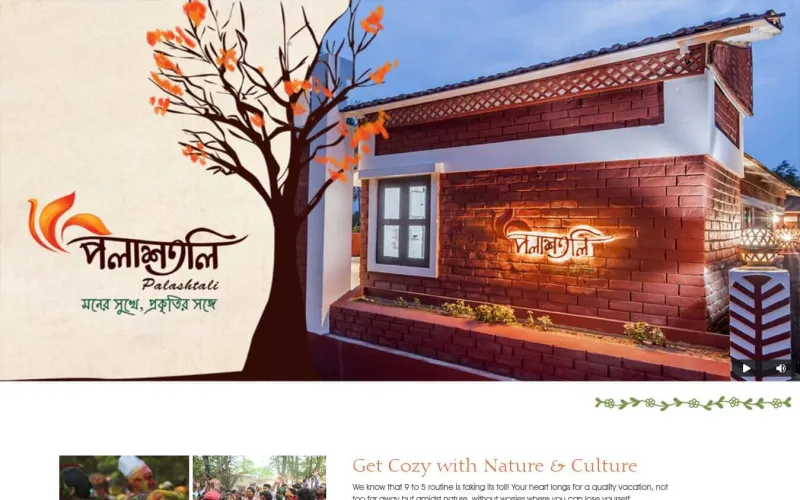 Hotel Plashtholi website homepage